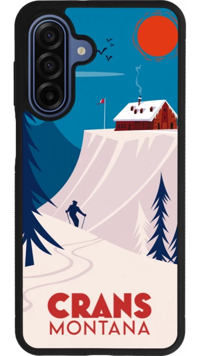 Coque Samsung Galaxy A17 - Silicone rigide noir Crans-Montana Cabane
