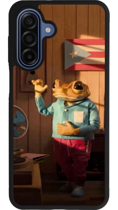 Coque Samsung Galaxy A17 - Silicone rigide noir Dancing frog DTMF
