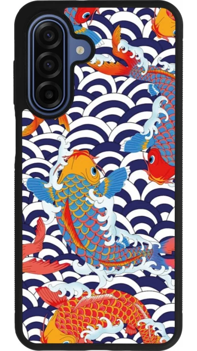 Coque Samsung Galaxy A17 - Silicone rigide noir Easter 2023 japanese fish