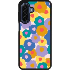 Samsung Galaxy A17 Case Hülle - Silikon schwarz Easter 2024 flower power