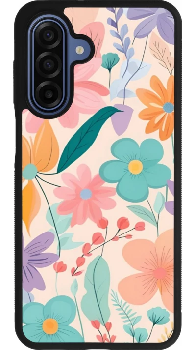 Coque Samsung Galaxy A17 - Silicone rigide noir Easter 2024 spring flowers