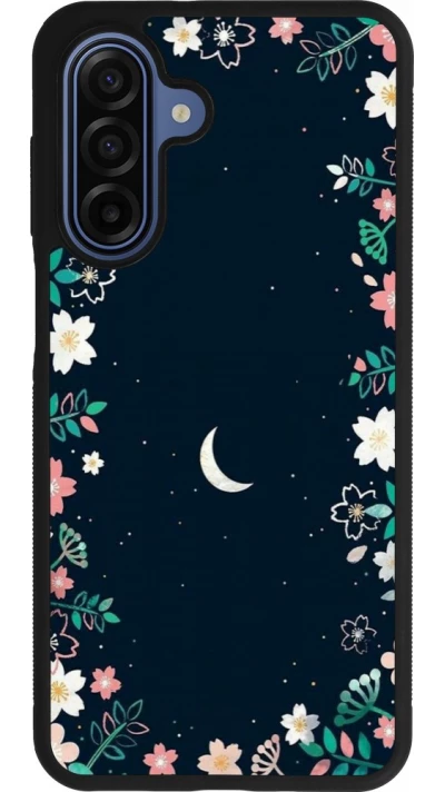 Coque Samsung Galaxy A17 - Silicone rigide noir Flowers space