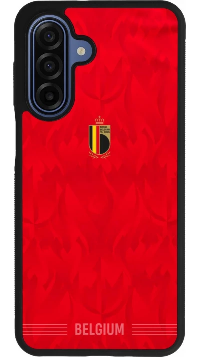 Coque Samsung Galaxy A17 - Silicone rigide noir Maillot de football Belgique 2026 personnalisable