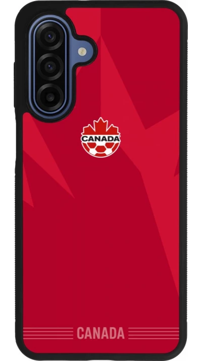 Coque Samsung Galaxy A17 - Silicone rigide noir Maillot de football Canada 2026 personnalisable
