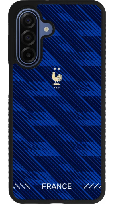 Coque Samsung Galaxy A17 - Silicone rigide noir Maillot de football France 2026 personnalisable