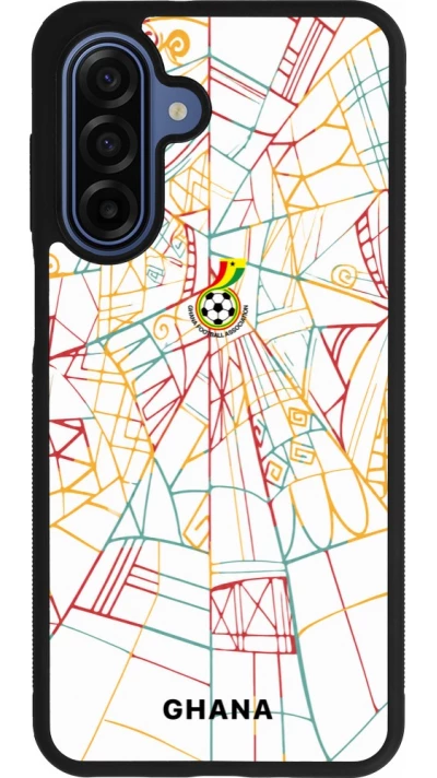 Coque Samsung Galaxy A17 - Silicone rigide noir Maillot de football Ghana 2026 personnalisable