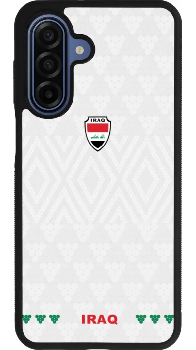 Coque Samsung Galaxy A17 - Silicone rigide noir Maillot de football Irak 2026 personnalisable