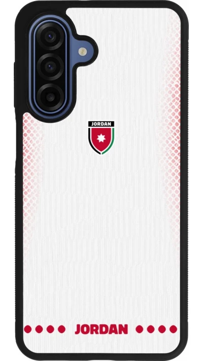 Coque Samsung Galaxy A17 - Silicone rigide noir Maillot de football Jordanie 2026 personnalisable