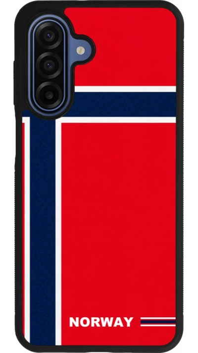 Samsung Galaxy A17 Case Hülle - Silikon schwarz Norwegen 2026 personalisierbares Fussballtrikot