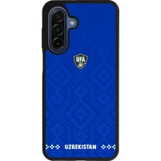 Samsung Galaxy A17 Case Hülle - Silikon schwarz Usbekistan 2026 personalisierbares Fussballtrikot