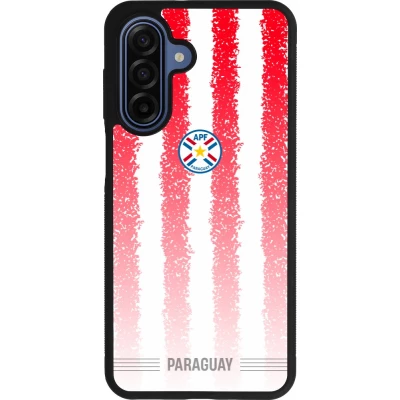 Coque Samsung Galaxy A17 - Silicone rigide noir Maillot de football Paraguay 2026 personnalisable