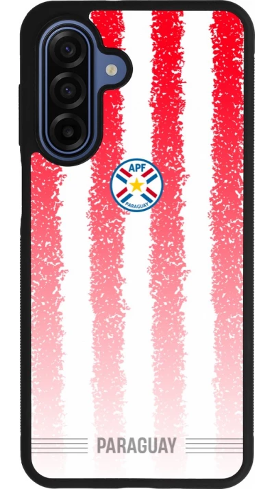 Samsung Galaxy A17 Case Hülle - Silikon schwarz Paraguay 2026 personalisierbares Fussballtrikot