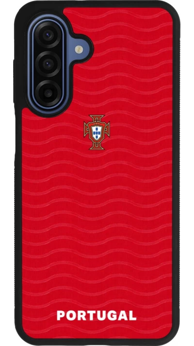 Samsung Galaxy A17 Case Hülle - Silikon schwarz Portugal 2026 personalisierbares Fussballtrikot