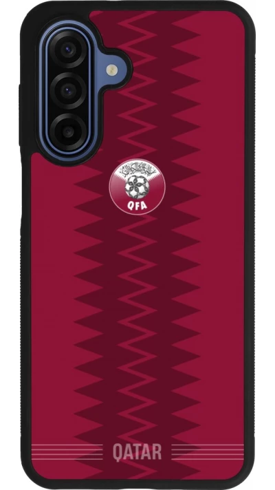 Samsung Galaxy A17 Case Hülle - Silikon schwarz Qatar 2026 personalisierbares Fussballtrikot