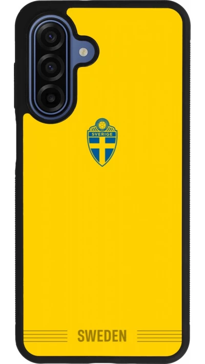 Samsung Galaxy A17 Case Hülle - Silikon schwarz Schweden 2026 personalisierbares Fussballtrikot