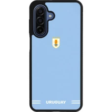 Coque Samsung Galaxy A17 - Silicone rigide noir Maillot de football Uruguay 2026 personnalisable