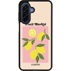 Samsung Galaxy A17 Case Hülle - Silikon schwarz Fruit market lemons 2026