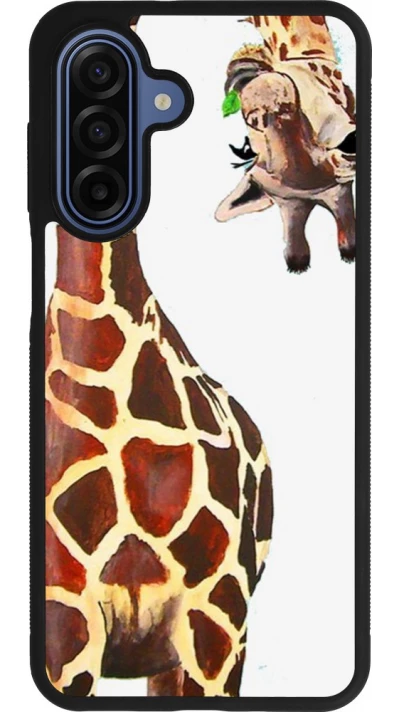 Coque Samsung Galaxy A17 - Silicone rigide noir Giraffe Fit