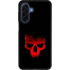 Coque Samsung Galaxy A17 - Silicone rigide noir Halloween 2023 scary skull