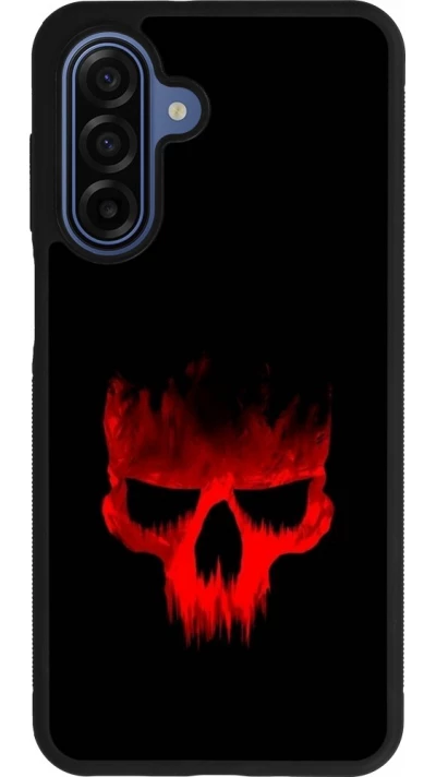 Coque Samsung Galaxy A17 - Silicone rigide noir Halloween 2023 scary skull