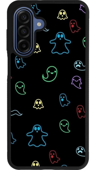 Coque Samsung Galaxy A17 - Silicone rigide noir Halloween 2024 colorful ghosts