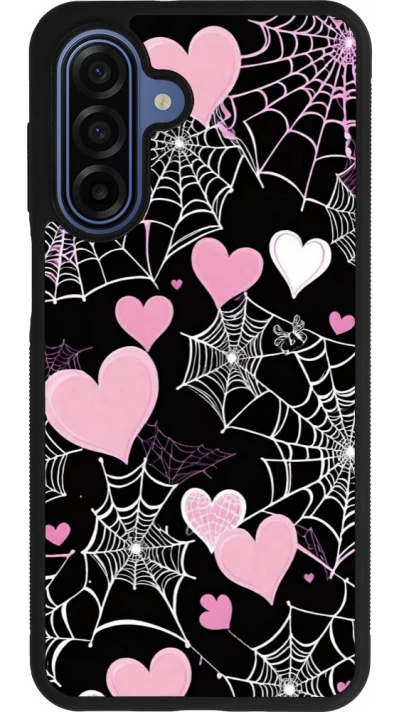 Coque Samsung Galaxy A17 - Silicone rigide noir Halloween 2024 girly