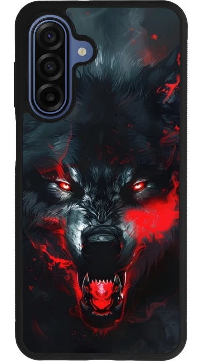Coque Samsung Galaxy A17 - Silicone rigide noir Halloween 2024 mad werewolf