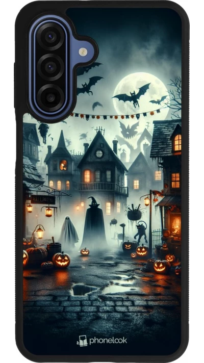 Coque Samsung Galaxy A17 - Silicone rigide noir Halloween Spookville