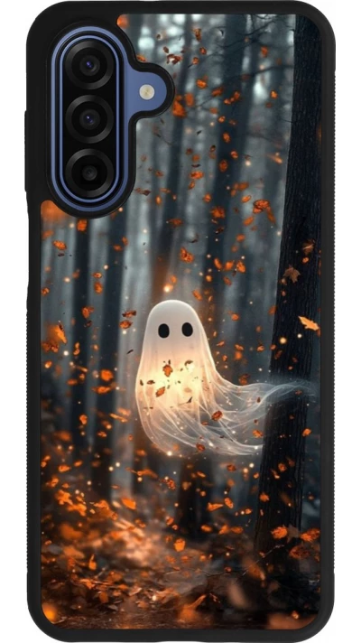Coque Samsung Galaxy A17 - Silicone rigide noir Halloween 2025 Ghost in the forest