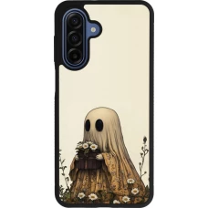 Coque Samsung Galaxy A17 - Silicone rigide noir Halloween 2025 Ghost gardener
