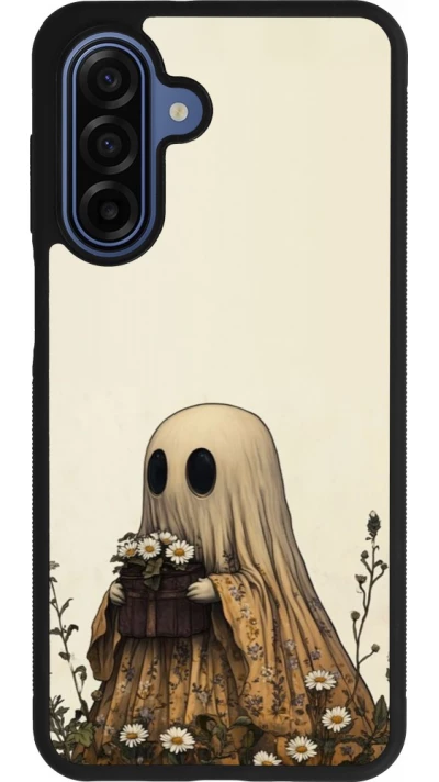 Coque Samsung Galaxy A17 - Silicone rigide noir Halloween 2025 Ghost gardener