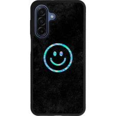 Samsung Galaxy A17 Case Hülle - Silikon schwarz Happy smiley irisirt