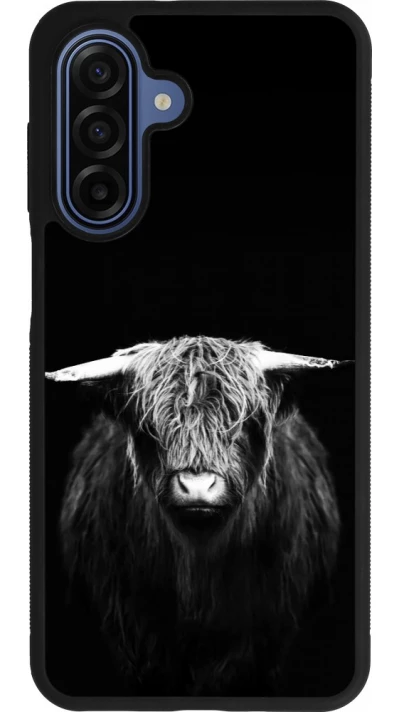 Coque Samsung Galaxy A17 - Silicone rigide noir Highland calf black
