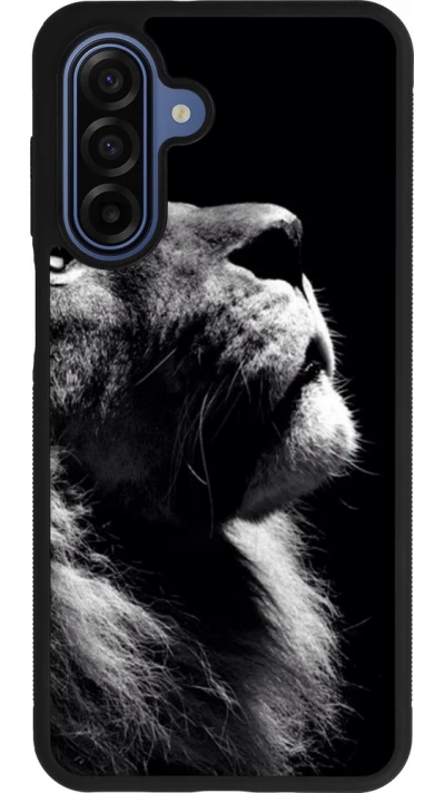Coque Samsung Galaxy A17 - Silicone rigide noir Lion looking up