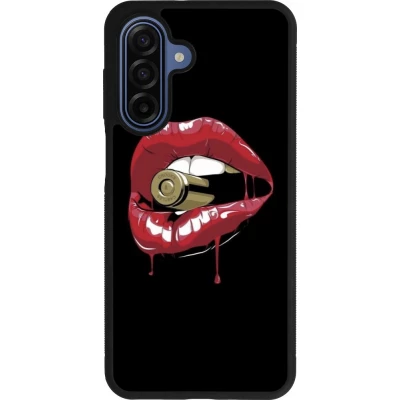 Samsung Galaxy A17 Case Hülle - Silikon schwarz Lips bullet