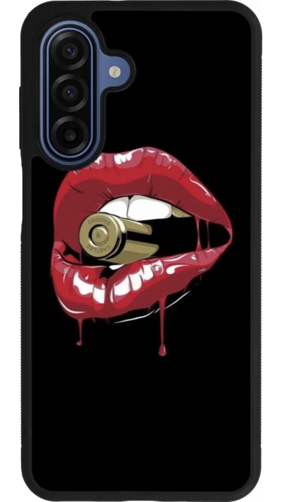 Coque Samsung Galaxy A17 - Silicone rigide noir Lips bullet