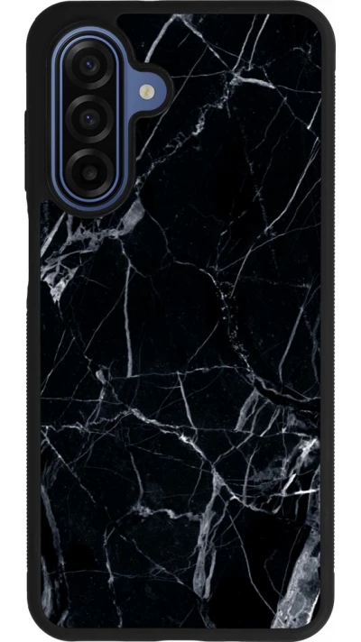 Coque Samsung Galaxy A17 - Silicone rigide noir Marble Black 01