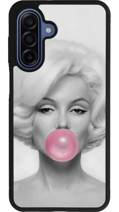 Coque Samsung Galaxy A17 - Silicone rigide noir Marilyn Bubble