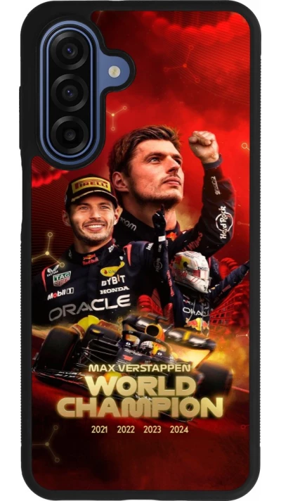 Coque Samsung Galaxy A17 - Silicone rigide noir Max Verstappen Champion 2023