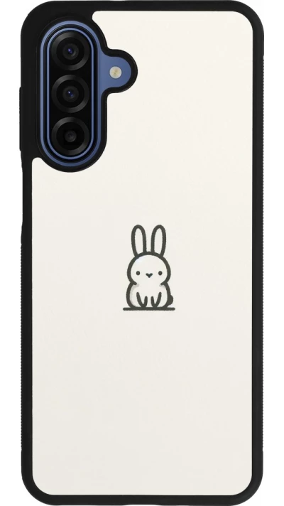 Coque Samsung Galaxy A17 - Silicone rigide noir Minimal bunny cutie