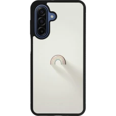 Coque Samsung Galaxy A17 - Silicone rigide noir Mini Rainbow Minimal