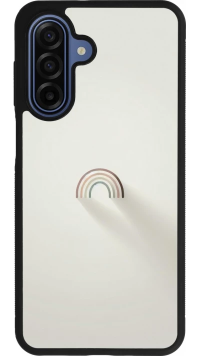 Coque Samsung Galaxy A17 - Silicone rigide noir Mini Rainbow Minimal