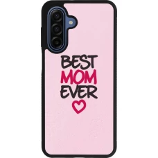 Coque Samsung Galaxy A17 - Silicone rigide noir Mom 2023 best Mom ever pink