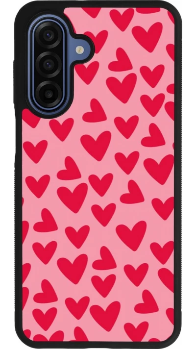 Samsung Galaxy A17 Case Hülle - Silikon schwarz Mom 2024 kleine Herzen