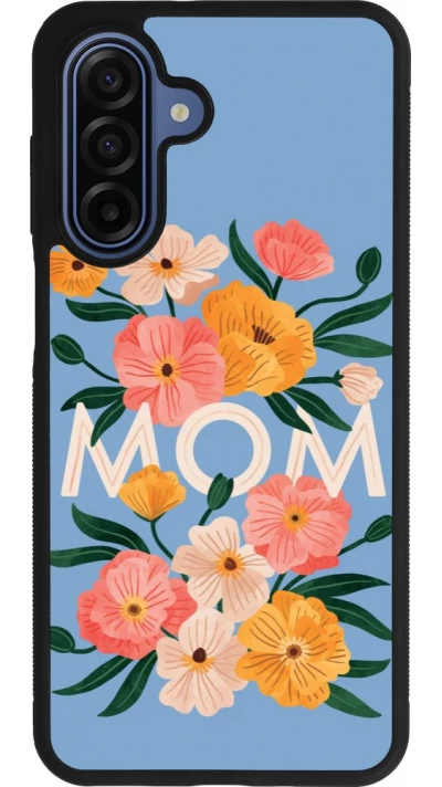 Samsung Galaxy A17 Case Hülle - Silikon schwarz Mom 2026 Flowers