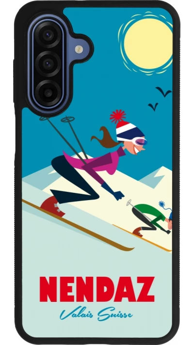 Samsung Galaxy A17 Case Hülle - Silikon schwarz Nendaz Ski Downhill