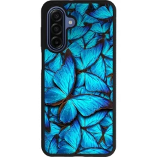 Samsung Galaxy A17 Case Hülle - Silikon schwarz Papillon bleu
