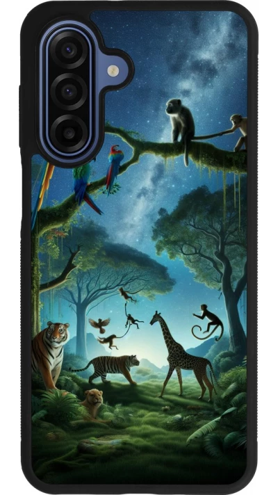 Samsung Galaxy A17 Case Hülle - Silikon schwarz Paradies der exotischen Tiere