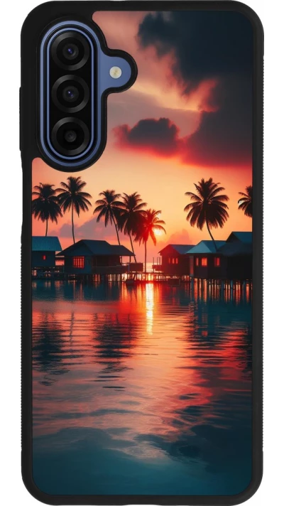 Samsung Galaxy A17 Case Hülle - Silikon schwarz Paradies Malediven
