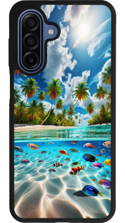 Samsung Galaxy A17 Case Hülle - Silikon schwarz Strandparadies